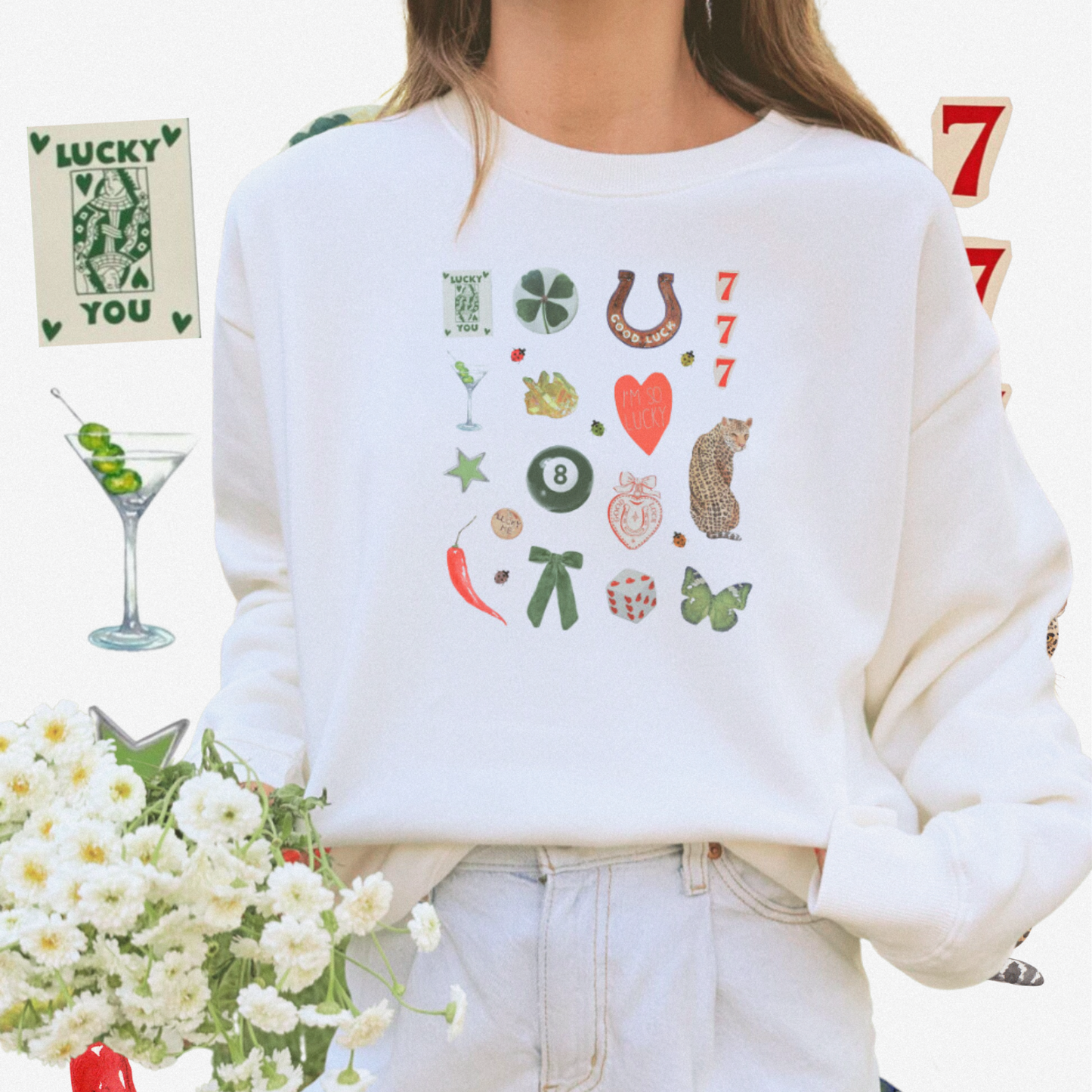 Get Lucky Scrapbook Sweatshirt