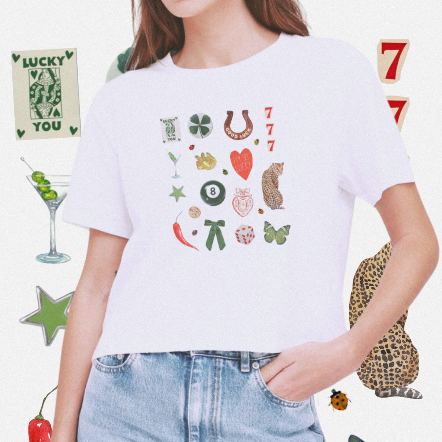Get Lucky Scrapbook Tee Shirt