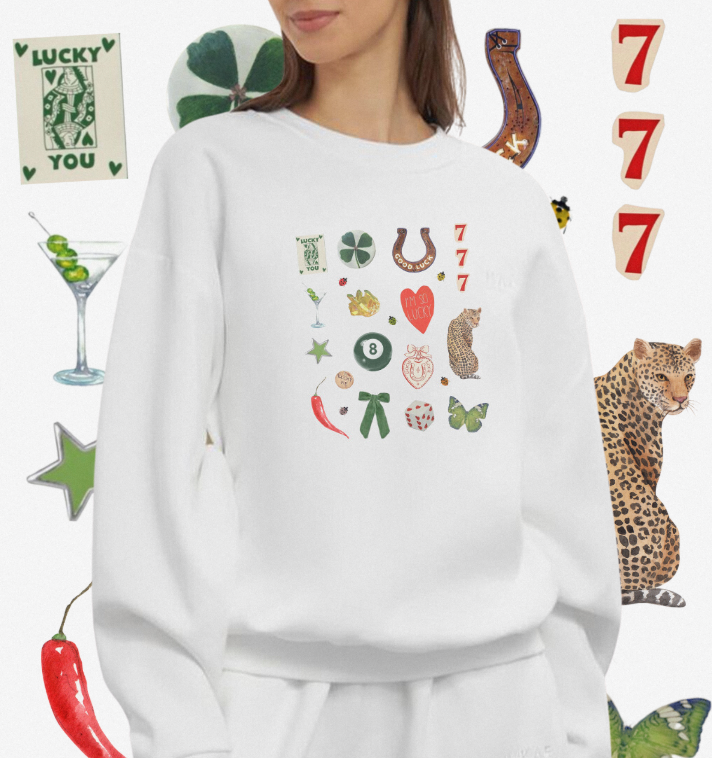 Get Lucky Scrapbook Sweatshirt