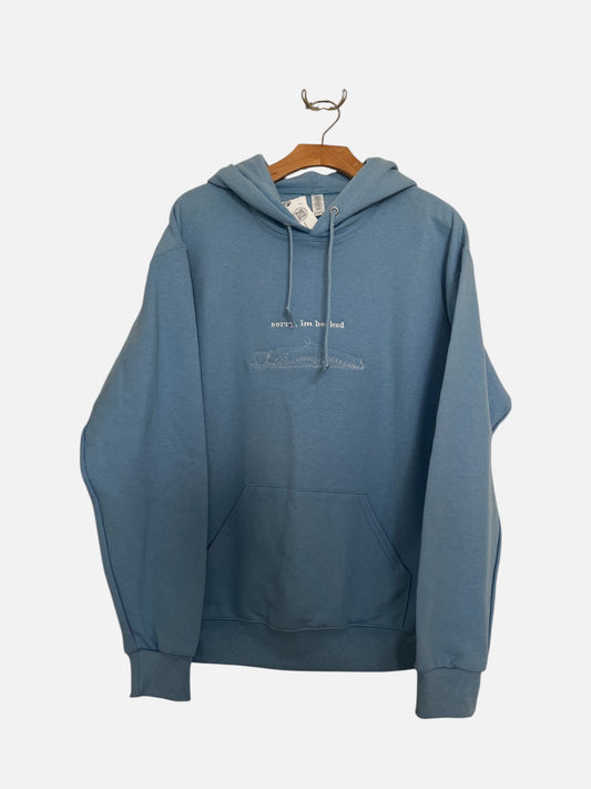 Sorry I'm Booked Indigo Blue Hoodie