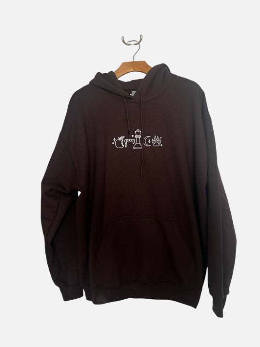 Twilight Edward Jacob Embodied Brown Hoodie