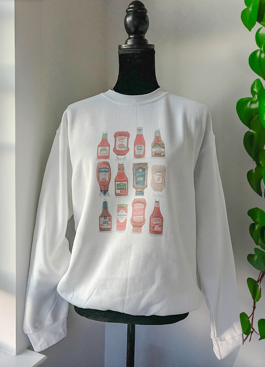 Ketchup Lover's Sweatshirt Foodie Unisex Novelty Gift Ketchup Hoodie