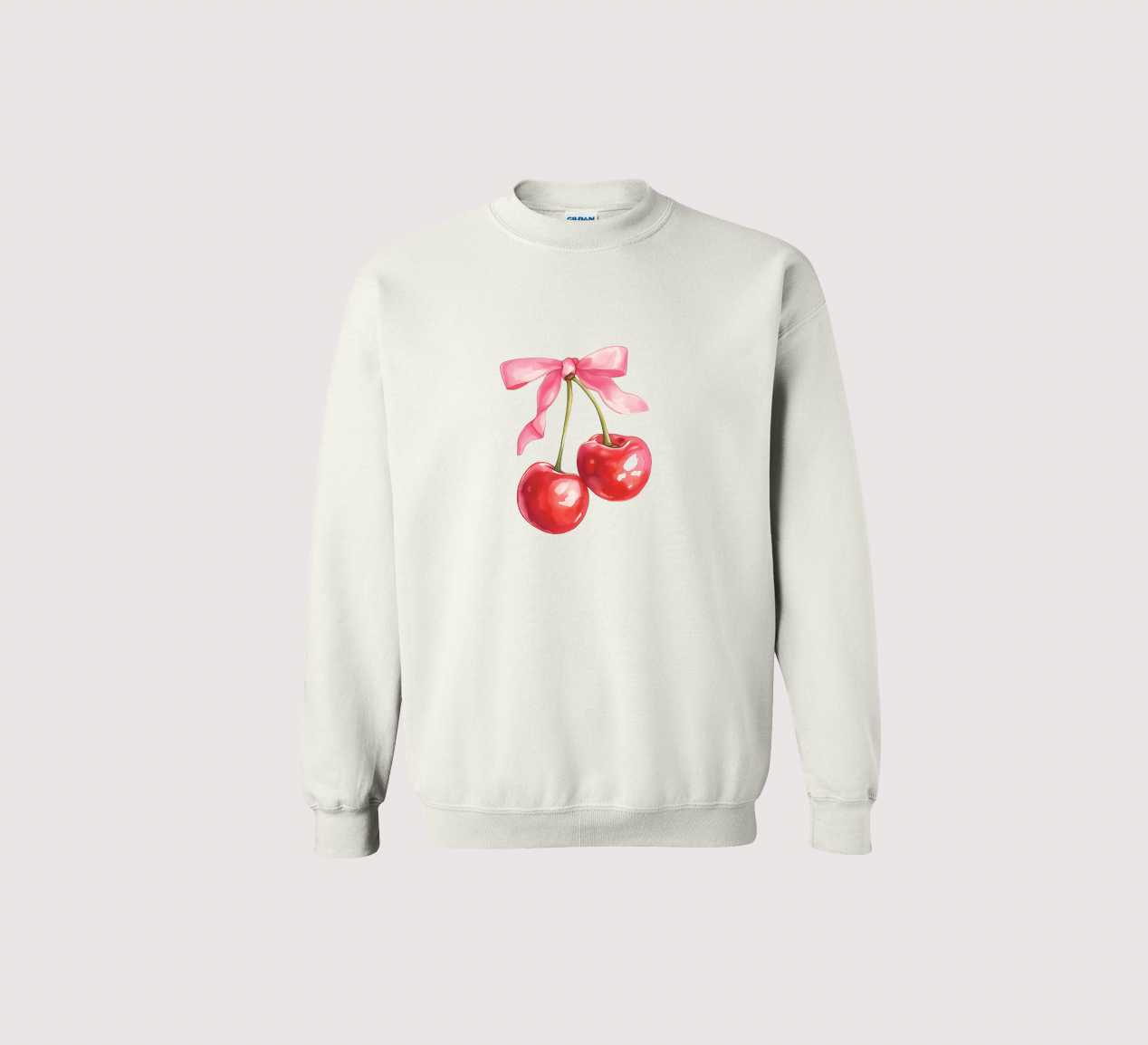 Cherry Bow Coquette Retro Shirt Sweater Sweatshirt