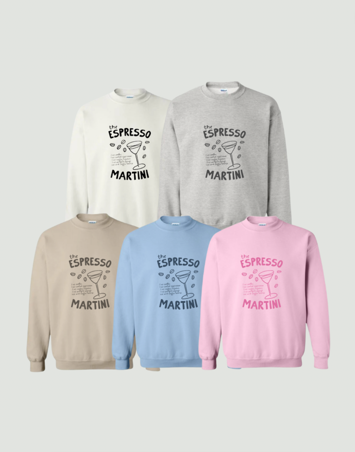 Espresso Martini Shirt Artsy Retro Aesthetic Tee Sweater Sweatshirt