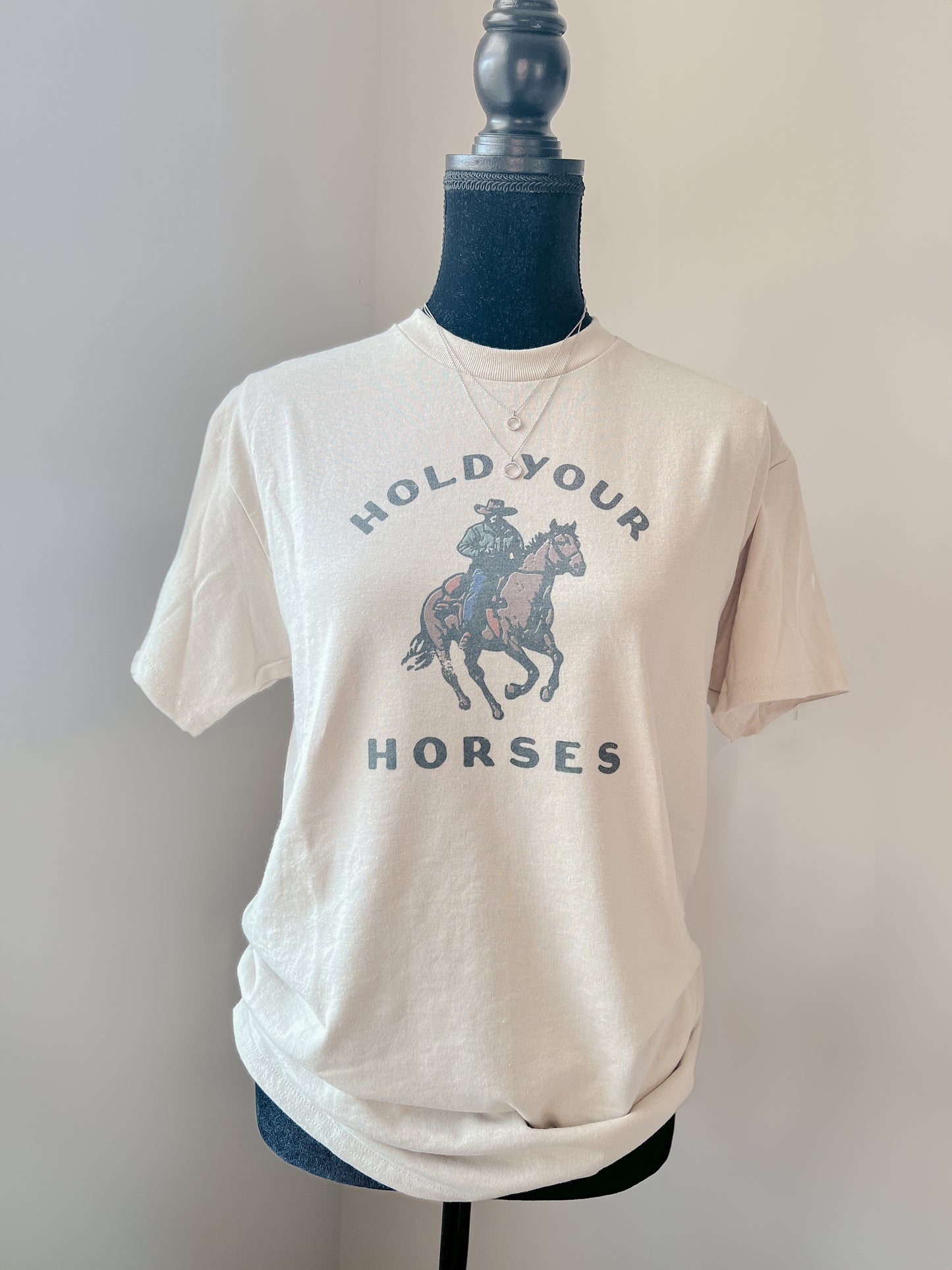 "Hold Your Horse" Retro Tee Shirt Sweater Sweatshirt