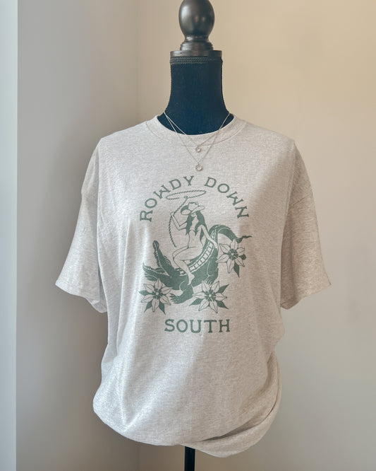 "Rowdy Down South" Retro Aesthetic Tee Shirt Sweater Sweatshirt