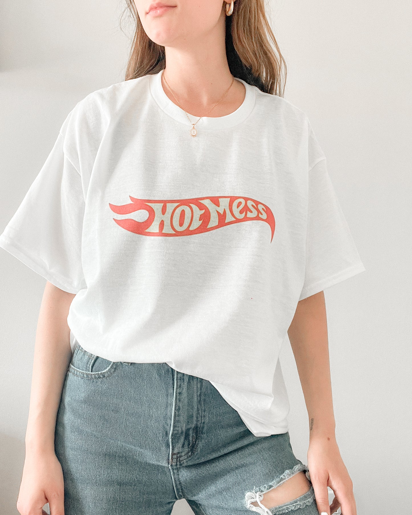 "Hot Mess" Hot Wheel Retro Shirt Sweater Sweatshirt